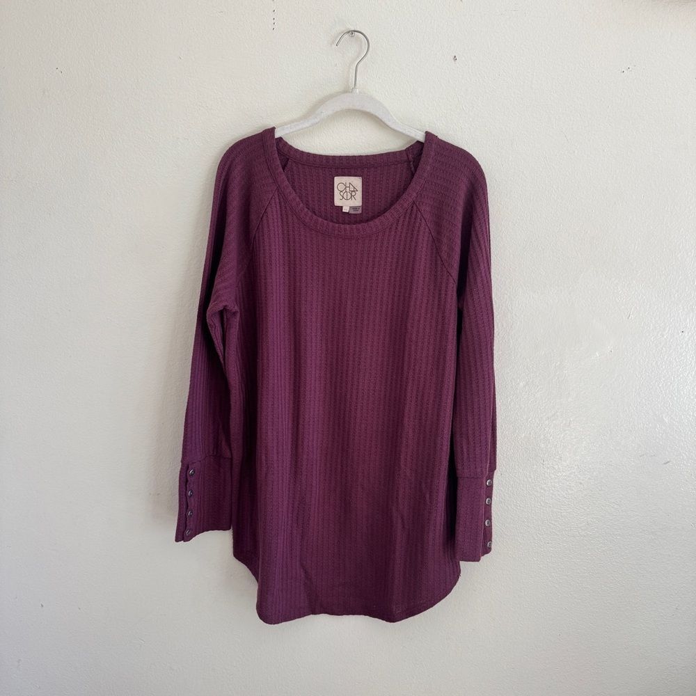 Chaser Deep Purple Long Sleeve Top